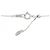 Autre Marque Collana in platino Pt900/Pt850 e diamante Argento - vista 5