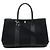 Hermès Borsa 2 ways Hermes Garden Party TPM Toile Officier Leather 2way Bag Nero