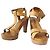Sandali in pelle Ralph Lauren Marrone Cammello