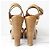 Sandali in pelle Ralph Lauren Marrone Cammello - vista 6