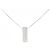 Autre Marque Collana in platino e diamanti Argento