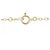 Autre Marque Au750 Diamanten Initialen M Halskette Golden - Ansicht 5