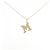 Autre Marque Au750 Initial M Halskette Golden