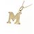 Autre Marque Au750 Initial M Halskette Golden - Ansicht 3