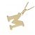 Autre Marque Au750 Initial M Halskette Golden - Ansicht 4