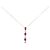 Autre Marque Collana con rubino e diamanti Au750 D'oro