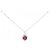 Autre Marque Collar de oro blanco Au750, rubí y diamante Plata