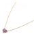 Autre Marque Collana Sapphire Heart in Au750 Rosa - vista 2