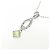 Autre Marque Collana in oro bianco Au750 con peridoto, rubino e diamante Argento - vista 3