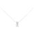 Autre Marque Collana in platino Pt900/Pt850 e diamante Argento