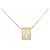 Autre Marque Collana con diamanti rosa Au750 D'oro