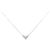 Autre Marque Collana a Cuore in Oro Bianco K10 Argento