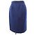 Falda de seda Leonard Fashion Azul Azul marino