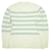 Acne Studios Gestreifter Face Patch Wollpullover Beige Grün  - Ansicht 2
