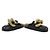 Autre Marque Sandali LOFFY con catena maxi JW Anderson Nero D'oro - vista 4