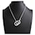 Gucci Collana Logo in Argento Nero