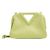 Bottega Veneta Aufbereitete Small Point Triangle Top Handle Tasche aus Seegras Golden