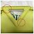 Bottega Veneta Aufbereitete Small Point Triangle Top Handle Tasche aus Seegras Golden - Ansicht 4