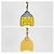 Moncler Logo Padding Keyring Yellow - view 2