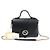 Gucci Kleiner Interlocking Top Handle aus schwarzem Leder mit Kette - Ansicht 2