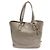 Prada Borsa a tracolla in Vitello Dino grigio con zip laterale e scritte Marrone
