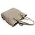 Prada Borsa a tracolla in Vitello Dino grigio con zip laterale e scritte Marrone - vista 3