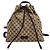 Gucci Canvas-Rucksack mit Kordelzug Braun