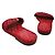Valentino Pantofole in tessuto rosso - vista 4