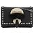 Borsa a tracolla in pelle nera Fendi Karl Lagerfeld Nero