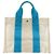 Hermès Hermes Bora PM Tote Bag in Hellblau und Weiß