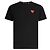 Comme Des Garcons T-Shirt mit kurzen Ärmeln Red Heart Patch AX Schwarz - Ansicht 4