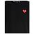 Comme Des Garcons T-Shirt mit kurzen Ärmeln Red Heart Patch AX Schwarz - Ansicht 6