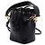 Fendi Mini Borsa Bucket Montrezzo con coulisse e Borsa a tracolla Crossbody Nero - vista 3