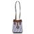 Fendi Mini borsa a secchiello FF Logo Origami Borsa a tracolla Blu