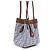 Fendi Mini borsa a secchiello FF Logo Origami Borsa a tracolla Blu - vista 4