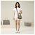 Gucci Borsa a Spalla Medium in Tela Beige Marrone - vista 7