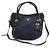 Prada Nylon Tessuto blu navy e pelle di vitello morbida con scritte