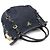 Prada Nylon Tessuto blu navy e pelle di vitello morbida con scritte - vista 3