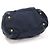 Prada Nylon Tessuto blu navy e pelle di vitello morbida con scritte - vista 4