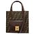 Borsa a 2 vie Fendi Zucca Pattern Marrone