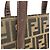Borsa a 2 vie Fendi Zucca Pattern Marrone - vista 15