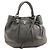 Borsa a 2 modi in pelle da donna Prada Nero