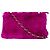 Chanel Vintage CC Chain Rabbit Fur Small Porpora - vista 2