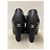 Chanel Botines Peep-Toe de Cuero Negro con Tacón de Perla - vista 2