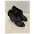 Chanel Botines Peep-Toe de Cuero Negro con Tacón de Perla - vista 3