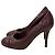 Chanel gesteppte Leder-Pumps Burgunderrot Bordeaux