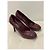 Chanel gesteppte Leder-Pumps Burgunderrot Bordeaux - Ansicht 4