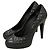 Chanel Steppleder Pumps Schwarz