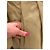 Louis Vuitton Gabardina de algodón beige con forro Monogram - vista 4