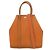Hermès Tote Hermes Garden File in tela e pelle 28 Arancione